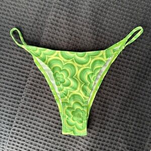 Green Floral Bikini Bottoms